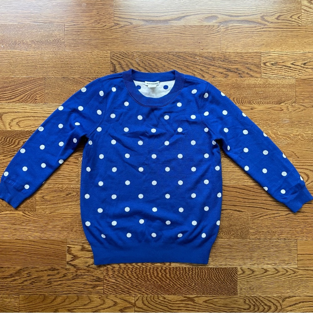Club Monaco wool polka dot sweater
